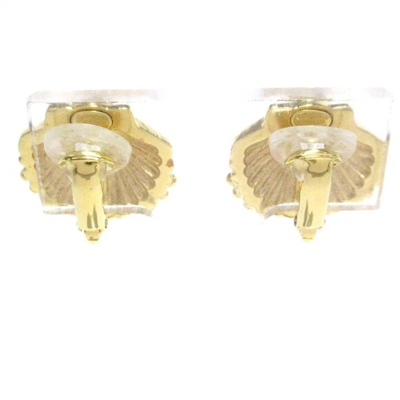 CHANEL Coco - Gold Light Blue Pink  Clip On Earrings 731-080125 - Picture 2 of 6